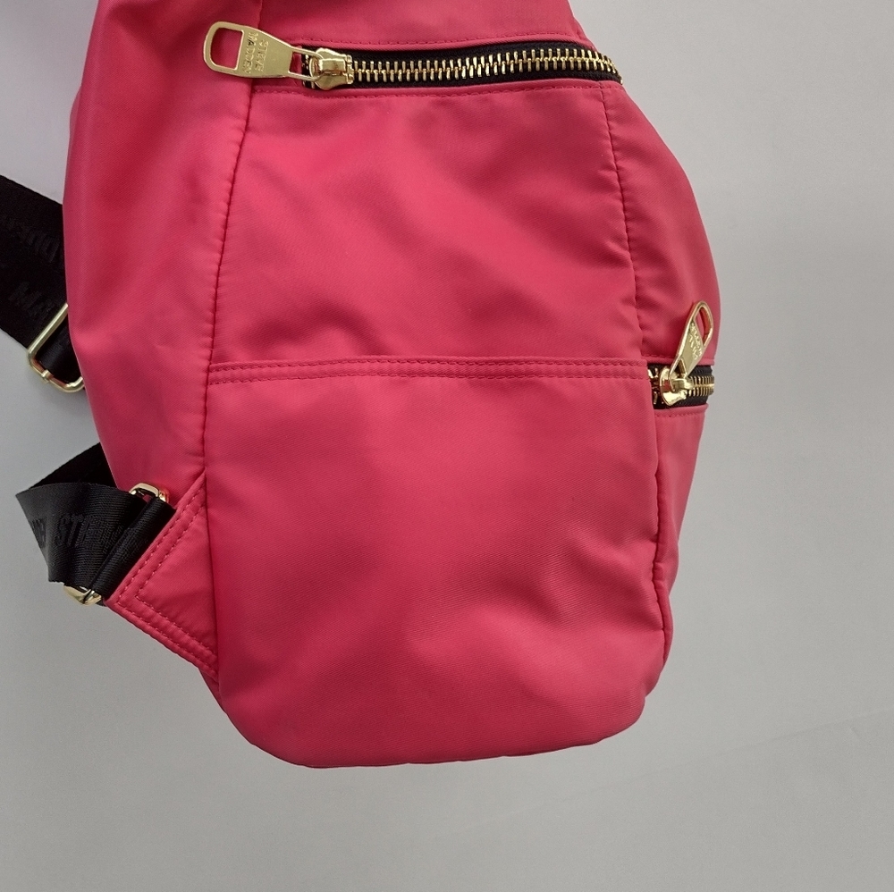 Steven Madden Nylon Logo Zipper Backpack - Picture 4 of 16